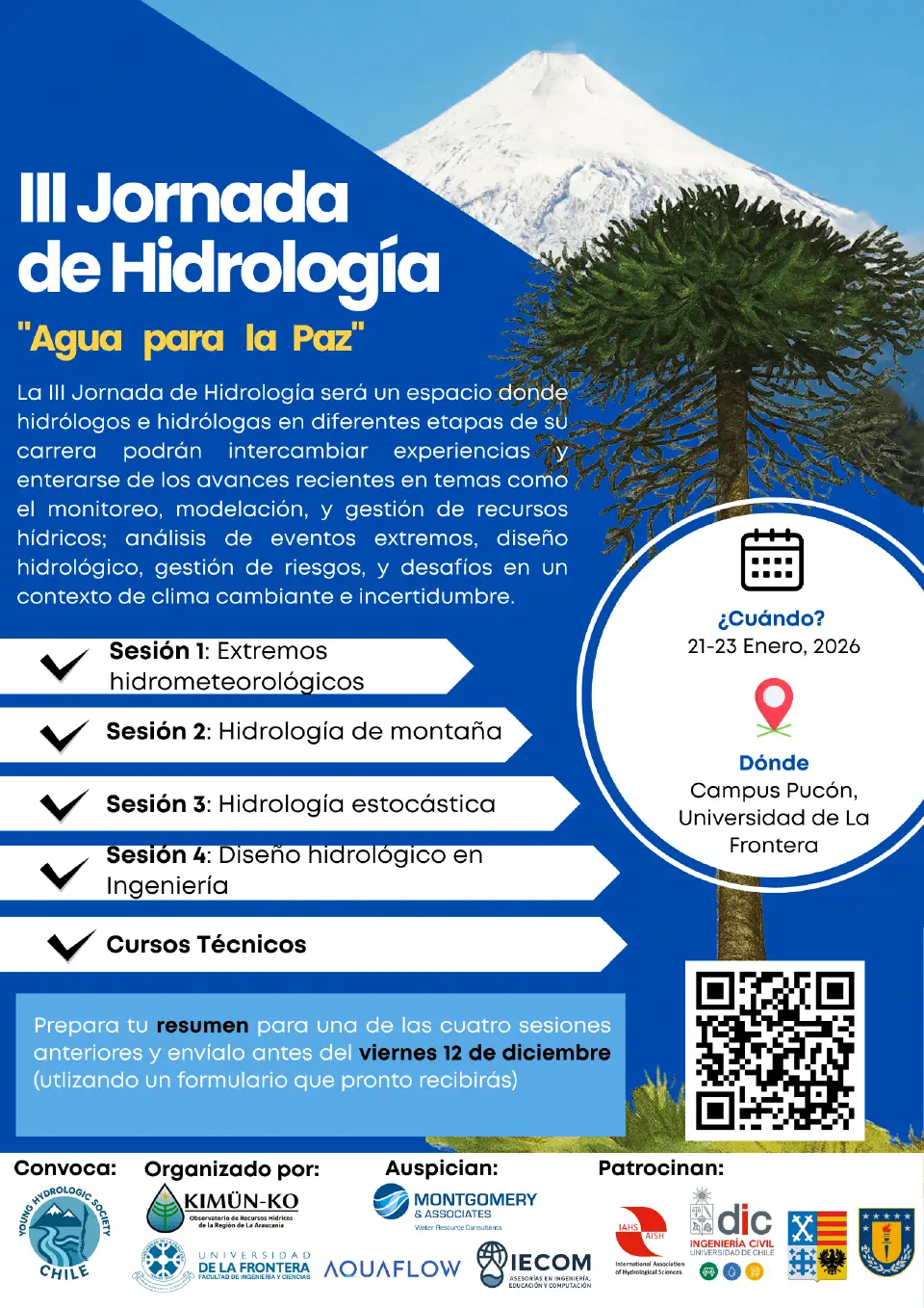 Afiche de la Jornada de Hidrología